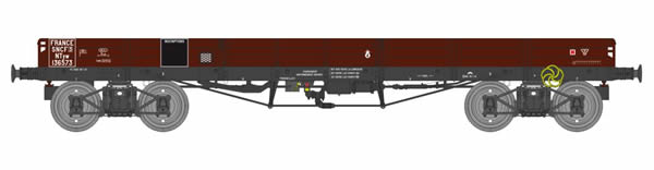 REE Modeles WB-499 - Wagon TP FLAT 5 A flatbed train NTyw 136,573